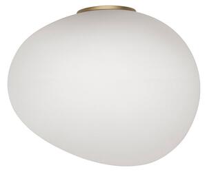 Foscarini Gregg media semi 1 aplică perete, grafit, reglabil, Alb, Camera de zi / sufragerie, Sticlă, Design