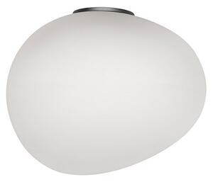 Foscarini Gregg media semi 2 aplică perete, grafit, reglabil, Alb, Camera de zi / sufragerie, Sticlă, Design
