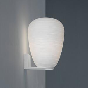 Foscarini Rituals 1 aplică de perete din sticlă, reglabil, Alb, Camera de zi / sufragerie, Sticlă, Design, Priză de perete top