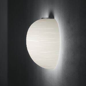 Foscarini Rituals XL semi aplică de perete, grafit, reglabil, Alb, Camera de zi / sufragerie, Sticlă, Design