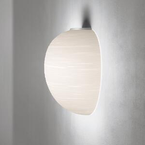 Foscarini Rituals XL semi aplică de perete, alb, reglabil, Alb, Camera de zi / sufragerie, Sticlă, Design