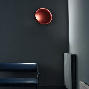 Foscarini Lake aplică de perete LED, roșu, reglabil, Roșu, Camera de zi / sufragerie, Plastic, Design