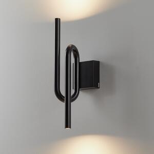 Foscarini Tobia aplică de perete LED negru, Negru, Camera de zi / sufragerie, Metal, Design