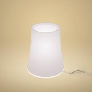 Foscarini Lampa de masă Birdie Zero, înălțime 29 cm, Alb, Camera de zi / sufragerie, Plastic, Design