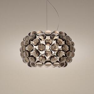Foscarini Caboche Plus piccola lampă susp. LED gri, Gri, Camera de zi / sufragerie, Plastic, Design