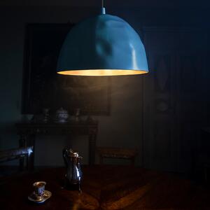 Foscarini Lampa suspendată Bump petrol, reglabil, Albastru, Camera de zi / sufragerie, Plastic, Design