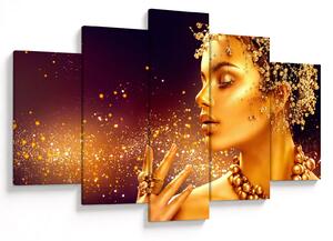 Tablou - Machiaj de aur (150x105 cm)