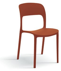 Set 4 scaune ROSINNA -POLIPROPILENA- HORECA - TERRACOTTA - 4 BUCATI