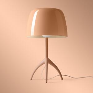 Foscarini Lampa de masă LED Lumiere Nuances, 35 cm, roz, dimabil, reglabil, Camera de zi / sufragerie, Sticlă, Design