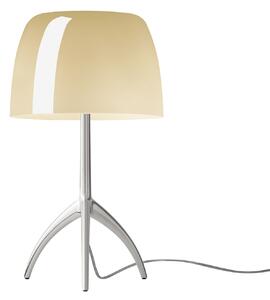 Foscarini Lumiere piccola alu/crem dimabilă, reglabil, Bej, Camera de zi / sufragerie, Sticlă, Design