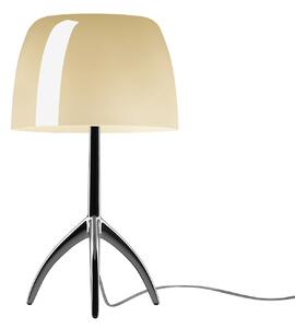 Foscarini Lumiere piccola negru/crem dimabilă, reglabil, Bej, Camera de zi / sufragerie, Sticlă, Design