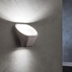Foscarini Aplică Aplomb R7s din beton, gri, reglabil, Gri, Camera de zi / sufragerie, Beton, Design