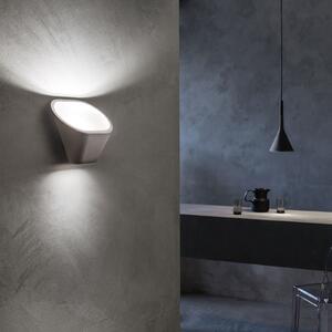 Foscarini Aplică Aplomb R7s din beton, alb, reglabil, Alb, Camera de zi / sufragerie, Beton, Design