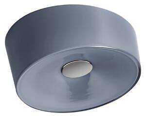 Foscarini Lumiere G9 plafonieră, Ø 24 cm, gri, reglabil, Gri, Camera de zi / sufragerie, Sticlă, Design