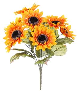 Floarea soarelui în buchet, 8 flori, 40 x 43 cm