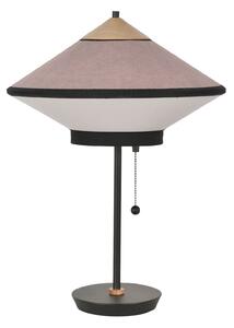 Forestier Cymbal S lampă de masă, roz-pudră, Roz / Rosé, Camera de zi / sufragerie, Țesătură / Textil, Design