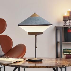 Forestier Cymbal S lampă masă, albastru-atlantic, Albastru, Camera de zi / sufragerie, Țesătură / Textil, Design