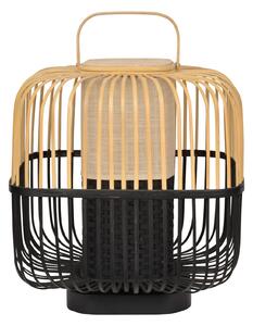 Forestier Bamboo Square M lampă de masă pe negru, Negru, Camera de zi / sufragerie, Bamboo, Design