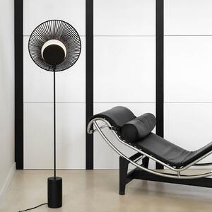 Forestier Oyster lampă de podea designer, negru, Negru, Camera de zi / sufragerie, Metal, Design