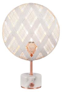 Forestier Chanpen S Diamant masă cupru/alb, reglabil, Alb, Camera de zi / sufragerie, Design