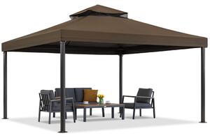 Pavilion de grădină maro Valencia 4x4 m Garden Point