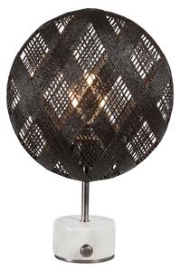 Forestier Chanpen S Diamant masă argintiu/negru, reglabil, Negru, Camera de zi / sufragerie, Design