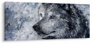 Tablou - Lupul din desene animate (120x50 cm)