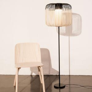 Forestier Bamboo Light lampă de podea 1 bec negru, Negru, Camera de zi / sufragerie, Bamboo, Design