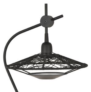 Forestier Lampă de masă Carpa, negru, Negru, dormitor, Țesătură / Textil, Design