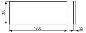Panou LED pentru baie, montaj în tavan fals STELLA LED/28/32/36/40W/230V 30x120 cm IP44