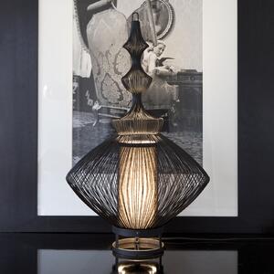 Forestier Lampă de masă Opium, negru, Negru, Camera de zi / sufragerie, Metal, Design