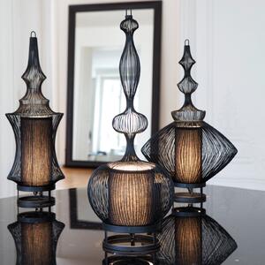 Forestier Lampă de masă Impératrice, negru, Negru, Camera de zi / sufragerie, Metal, Design
