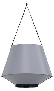Forestier Carrie S lampă suspendată, gri, reglabil, Gri, Camera de zi / sufragerie, Țesătură / Textil, Design