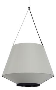 Forestier Carrie M lampă suspendată, gri, reglabil, Gri, Camera de zi / sufragerie, Țesătură / Textil, Design