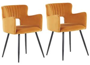 Set 2 buc scaune de sufragerie Shelba (portocaliu) . 1075765