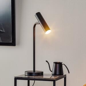 Schöner Wohnen Stina lampă de masă LED, negru, reglabil, Negru, Camera de zi / sufragerie, Metal, Modern