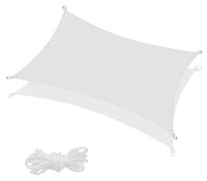 Prelata soare / vela umbrire dreptunghiulara 3.0 x 2.0 m, gri deschis
