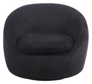 Fotoliu Rotativ – Fotoliu Modern și Confortabil pentru Living, Material Textil, Negru