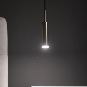 Schöner Wohnen Stina LED suspendat 1-lumină de nichel, reglabil, Gri, Camera de zi / sufragerie, Metal, Modern
