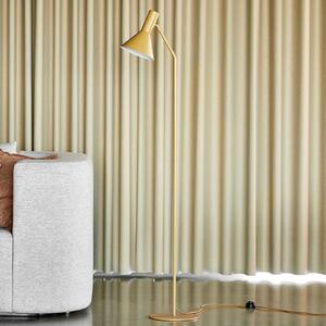 FRANDSEN Lampadar Lyss, maro deschis, metal, 150 cm, E27, Camera de zi / sufragerie, Metal, Design, Proiector suspendat