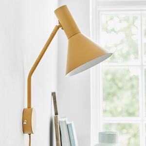 FRANDSEN Aplică de perete Lyss, maro deschis, ștecher, 42 cm, E27, Camera de zi / sufragerie, Metal, Design