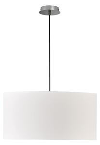 Schöner Wohnen Pina lampă suspendată simplă, albă, reglabil, Alb, Camera de zi / sufragerie, Țesătură / Textil, Modern
