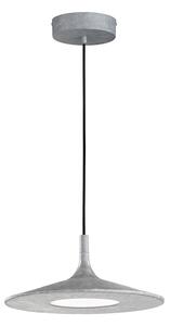Schöner Wohnen Lampă suspendată LED Slim, culoarea betonului, reglabil, Gri, Camera de zi / sufragerie, Metal, Modern