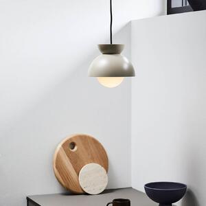 FRANDSEN Lampă suspendată Frandsen Butterfly, bej, Ø 21 cm, reglabil, Bej, Camera de zi / sufragerie, Metal, Design