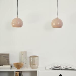 FRANDSEN Lampă suspendată Ball, nude, Ø 18 cm, reglabil, Bej, Camera de zi / sufragerie, Metal, Design