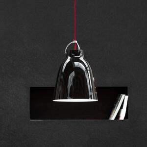 FRITZ HANSEN Caravaggio P2 Negru lucios, reglabil, Negru, Camera de zi / sufragerie, Metal, Design