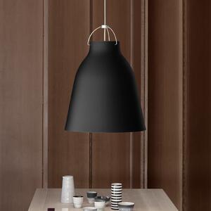 FRITZ HANSEN Caravaggio P3 negru mat, reglabil, Negru, Camera de zi / sufragerie, Metal, Design