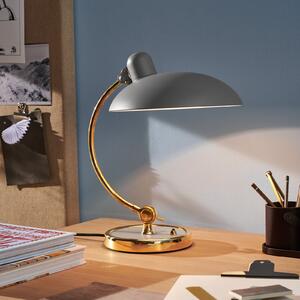 FRITZ HANSEN Lampă de masă Kaiser Idell Luxus, gri/messi, Auriu / Alamă, Camera de zi / sufragerie, Metal, Design, Umbră de masă