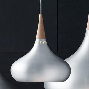 FRITZ HANSEN Orient P1 Pendulum aluminiu/aluminiu Ø 22,5 cm, reglabil, Metalic, Camera de zi / sufragerie, Metal, Design