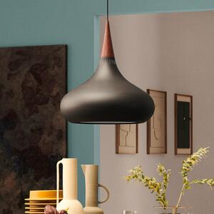 FRITZ HANSEN Orient P1 Pendul negru/roz Ø 22,5, reglabil, Negru, Camera de zi / sufragerie, Metal, Design